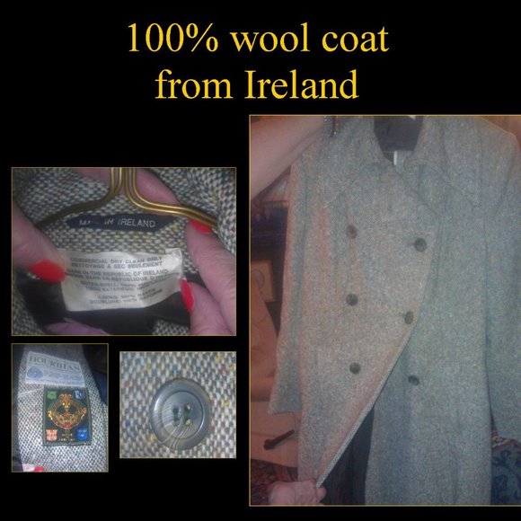 Jackets & Blazers - 1960's 100 % wool tweed coat made in Ireland